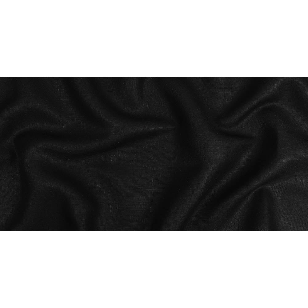 Black Heavyweight Linen Woven