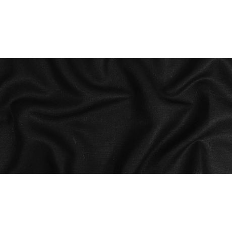 Black Heavyweight Linen Woven