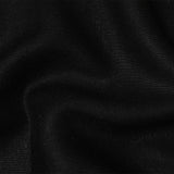 Black Heavyweight Linen Woven