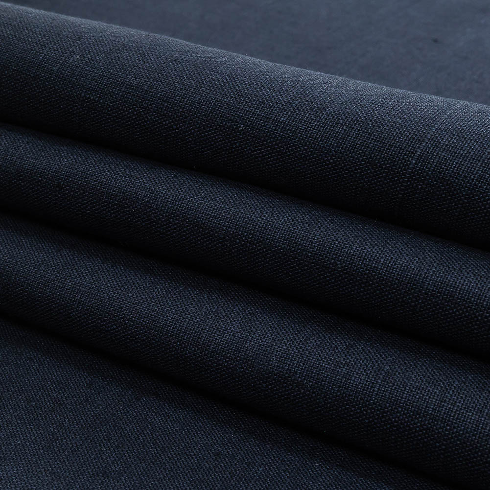 Navy Heavyweight Linen Woven