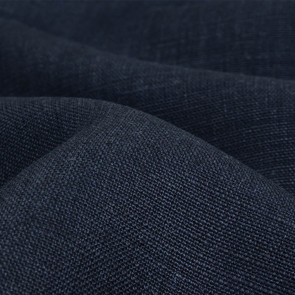 Navy Heavyweight Linen Woven