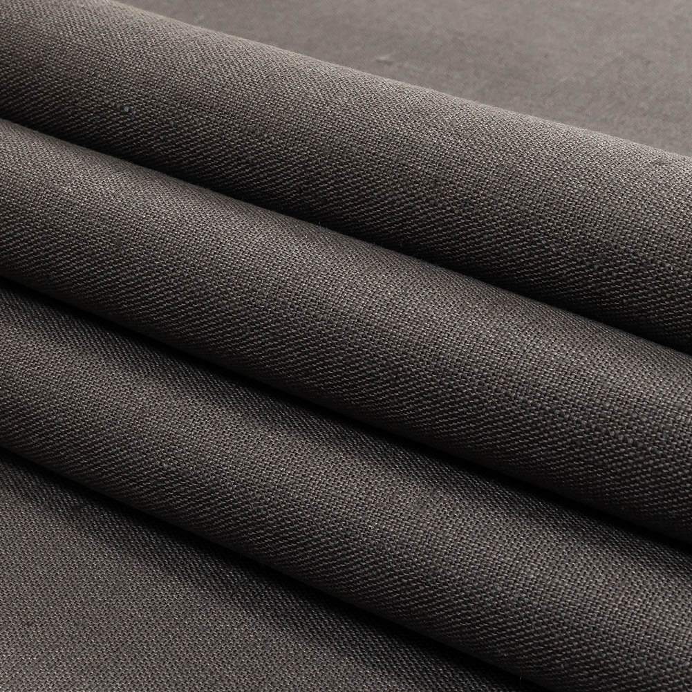 Smoke Gray Heavyweight Linen Woven