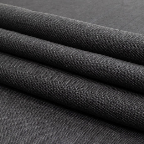 Charcoal Heavyweight Linen Woven