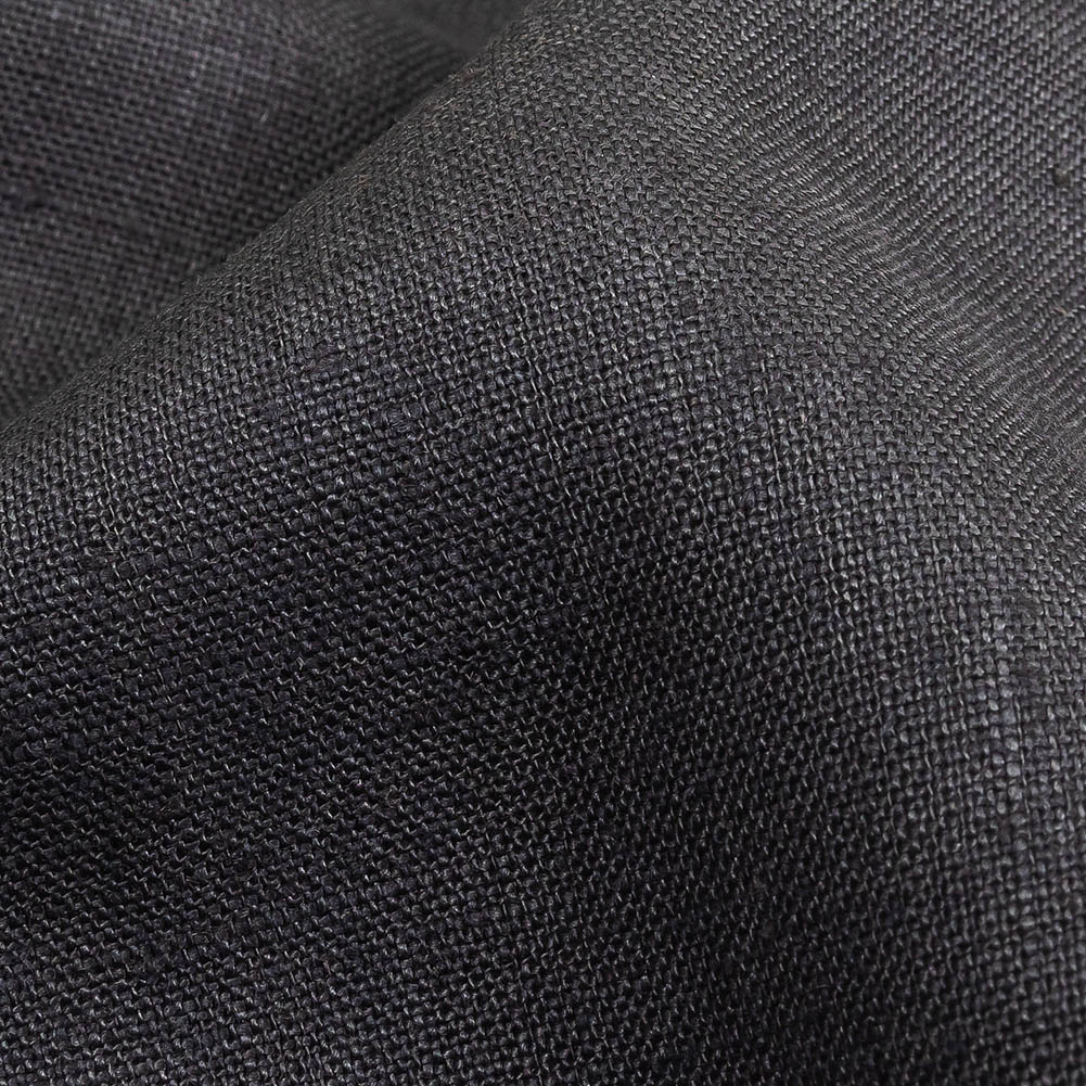 Charcoal Heavyweight Linen Woven
