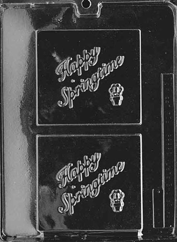 Happy Springtime Chocolate Gift Card Mold - LPG022