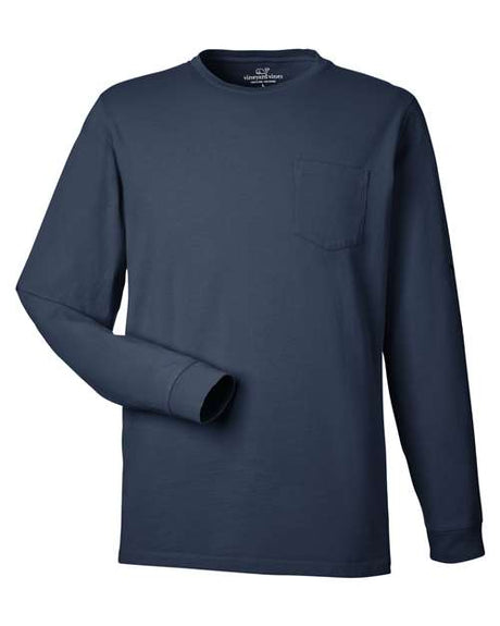 vineyard vines unisex long sleeve pocket T-shirt offering relaxed comfort for casual everyday outfits