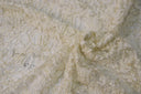 Enchanted Sheer Polyester Fabric - Metallic Floral Embroidery, 52" Width (1 Yard)