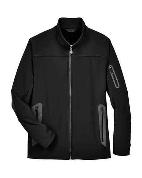 North End Men's Three-Layer Fleece Bonded Shell Technical Jacket