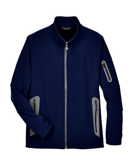 North End Men's Three-Layer Fleece Bonded Shell Technical Jacket
