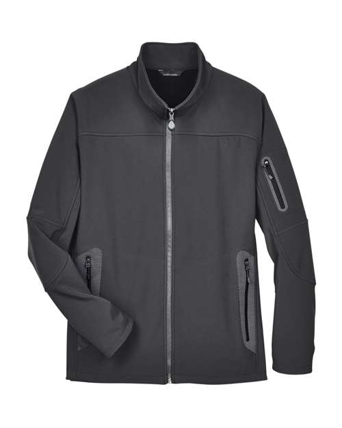 North End Men's Three-Layer Fleece Bonded Shell Technical Jacket