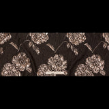Metallic Rose Gold and Black Rosy Luxury Brocade