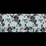 Metallic Black and Quarry Rosy Luxury Brocade