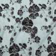 Metallic Black and Quarry Rosy Luxury Brocade