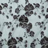 Metallic Black and Quarry Rosy Luxury Brocade