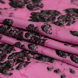 Metallic Black and Sachet Pink Rosy Luxury Brocade