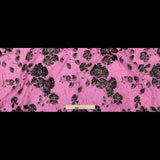Metallic Black and Sachet Pink Rosy Luxury Brocade