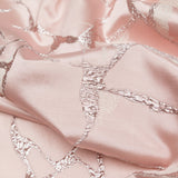 Metallic Dynasty Pink, Misty Rose and Shell Satin-Faced Abstract Luxury Brocade
