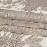 Metallic Tuffet and Pure Cashmere Abstract Luxury Organza Brocade