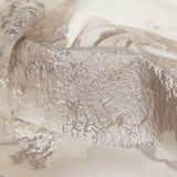 Metallic Tuffet and Pure Cashmere Abstract Luxury Organza Brocade