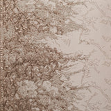 Metallic Peach Blush, Pink Salt and Champagne Abstract Border Brocade