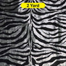Zebra Flocking Taffeta Flocking Velvet Zebra Fabric 60" Wide