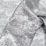 Metallic Silver and Moonstruck Abstract Luxury Brocade