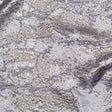 Metallic Aluminum and Orchid Haze Abstract Luxury Brocade