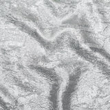 Metallic Matte Silver Abstract Luxury Brocade