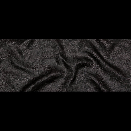 Metallic Black Abstract Luxury Brocade