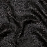 Metallic Black Abstract Luxury Brocade