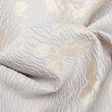 Metallic Aloe Wash and White Sand Floral Luxury Brocade