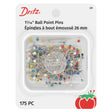 Dritz Ball Point Pins - 1.0625" Assorted Colors - 175 ct