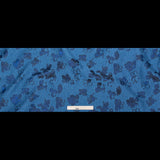 Metallic Baleine Blue and Black Floral Luxury Brocade