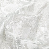 Metallic Silver and Drizzle Rosy Luxury Brocade