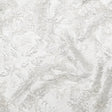 Metallic Silver and Drizzle Rosy Luxury Brocade