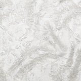Metallic Silver and Drizzle Rosy Luxury Brocade