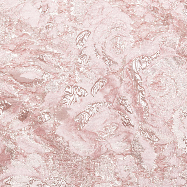 Metallic Pink Dogwood and Pink Icing Rosy Luxury Brocade