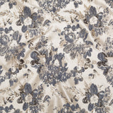 Metallic Bright Gold, Oyster Gray and Odyssey Gray Floral Luxury Brocade