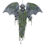 Hanging Gargoyle Prop Halloween Decoration With Led Eyes 40 Inch