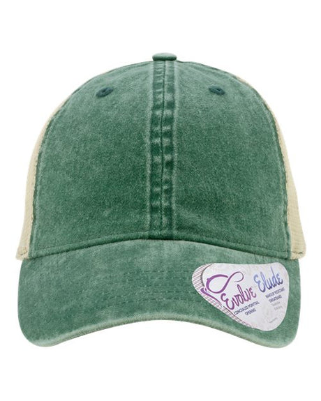 Infinity Her Women's Washed Mesh-Back Ponytail Cap
