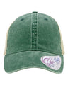 Infinity Her Women's Washed Mesh-Back Ponytail Cap
