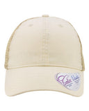 Infinity Her Women's Washed Mesh-Back Ponytail Cap