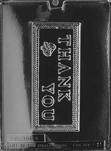 Thank You Gift Card Chocolate Mold - LPG011