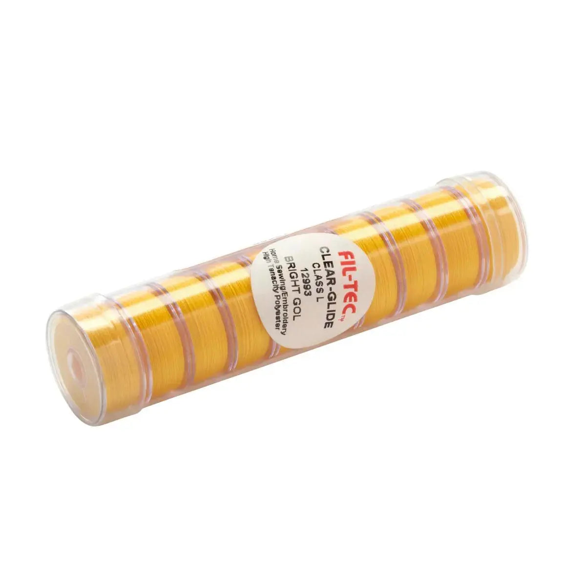 Prewound Clear-Glide Bobbin Tube Style L Bright Gold