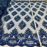 Beaded 3D Floral Lace Fabric