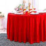 Premium Ice Crushed Velvet Round Tablecloth