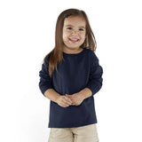 RADYAN® Toddler Cotton Jersey Crewneck Long Sleeve T-Shirt