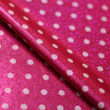 Dippin Dotz Foil Polyester Spandex Hologram Fabric - Polka Dot Print, Multiple Colors, 58/60" Width (1 Yard)