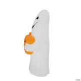 12" Light-Up LED Ghost with Jack-O'-Lantern Blow Mold Figure Halloween Decoration