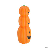 12" Light-Up LED Stacked Jack-O'-Lantern Pumpkins Blow Mold Figure Halloween Decoration